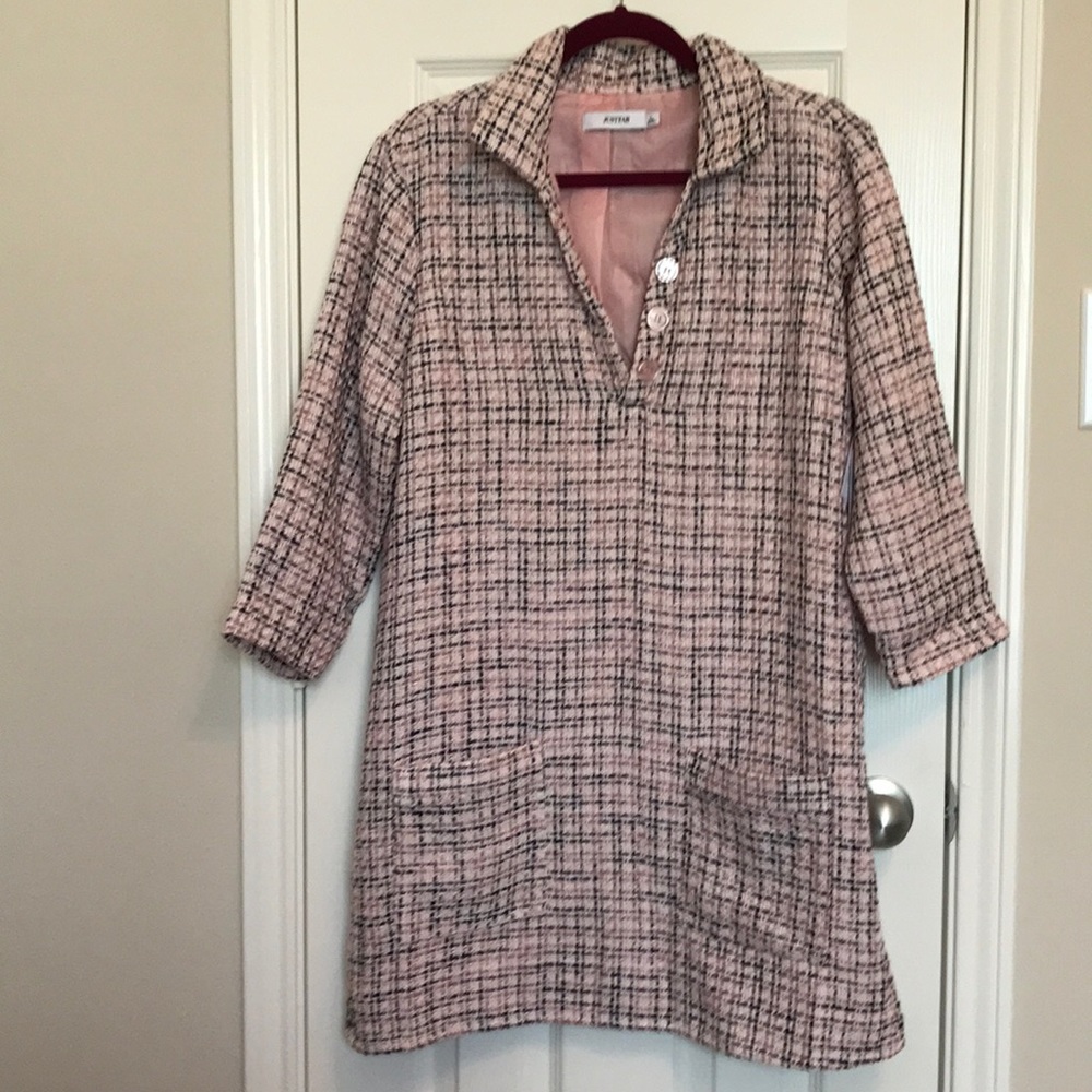 NWT JustFab Shift Tweed Dress